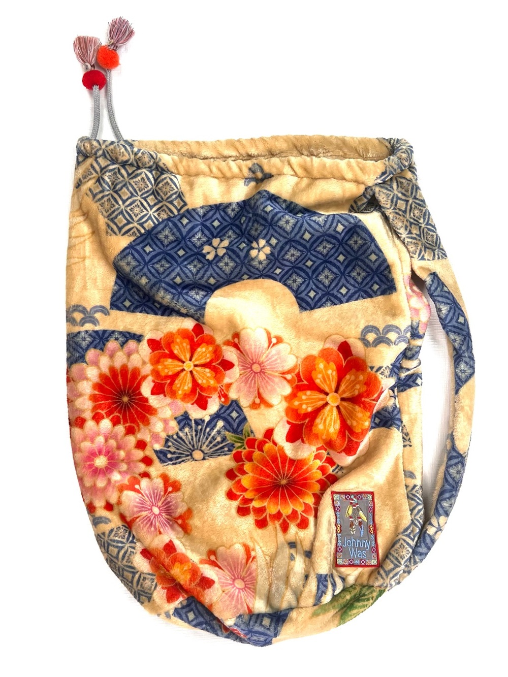 Johnny Was Floral Soft Cozy Blanket Bag No Blanket Bag Only Drawstring